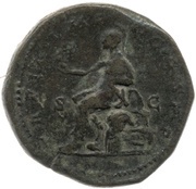 Dupondius - Commodus TR P II IMP II COS P P S C; Roma and Victory, Rome, 177 reverse image