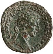 Dupondius - Commodus IMP II COS II P P S C; Minerva obverse image