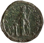 Dupondius - Commodus IMP II COS II P P S C; Minerva, Rome, 177-179 reverse image
