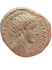 Dupondius - Commodus LIBERTAS AVG IMP II COS P P S C; Libertas obverse image