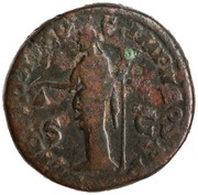 Dupondius - Commodus LIBERTAS AVG IMP II COS P P S C; Libertas, Rome, 178 reverse image