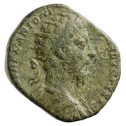 Dupondius - Marcus Aurelius IMP X COS III P P S C; Victory obverse image