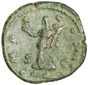 Dupondius - Marcus Aurelius IMP X COS III P P S C; Victory, Rome, 179-180 reverse image