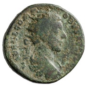 Dupondius - Commodus VIRTVS AVG IMP III COS II P P S C; Virtus obverse image