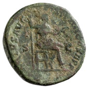 Dupondius - Commodus VIRTVS AVG IMP III COS II P P S C; Virtus, Rome, 180 reverse image
