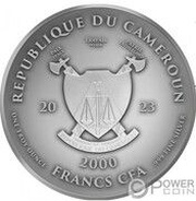 2000 Francs California gold rush obverse image