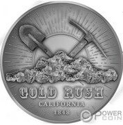 2000 Francs California gold rush, Cameroon, 2023 reverse image