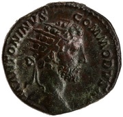Dupondius - Commodus ANN AVG TR P VII IMP IIII COS III P P S C; Annona obverse image