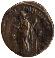 Dupondius - Commodus FEL AVG TR P VII IMP IIII COS III P P S C; Felicitas, Rome, 181-182 reverse image