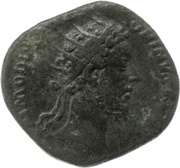 Dupondius - Commodus TR P VIII IMP VI COS IIII P P S C; Jupiter and Victory obverse image