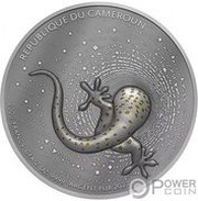 2000 Francs Gecko; gilded obverse image