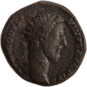 Dupondius - Commodus P M TR P VIIII IMP VI COS IIII P P S C; Minerva obverse image