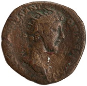 Dupondius - Commodus P M TR P VIIII IMP VI COS IIII P P S C; Roma and Victory obverse image