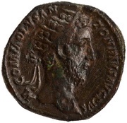 Dupondius - Commodus TR P VIIII IMP VI COS IIII P P S C; Roma and Victory obverse image