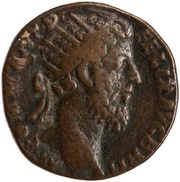 Dupondius - Commodus P M TR P XI IMP VII COS V P P S C; Victory obverse image