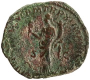 Dupondius - Commodus LIBERAL AVG VI P M TR P XI IMP VII COS V P P S C; Liberalitas, Rome, 186 reverse image