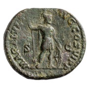 Dupondius - Commodus MATRI DEVM CONSERV AVG COS VI P P S C; Mars, Rome, 191 reverse image