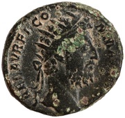 Dupondius - Commodus P M TR P XVII IMP VIII COS VII P P S C; Fortuna obverse image