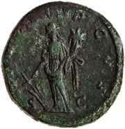 Dupondius - Didius Julianus P M TR P COS S C; Fortuna, Rome, 193 reverse image