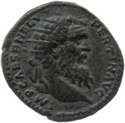 Dupondius - Pertinax LAETITIA TEMPORVM S C; Laetitia obverse image
