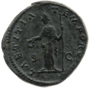 Dupondius - Pertinax LAETITIA TEMPORVM S C; Laetitia, Rome, 193 reverse image