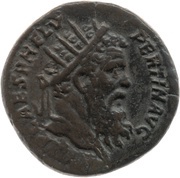 Dupondius - Pertinax PROVIDENTIAE DEORVM COS II S C; Providentia obverse image