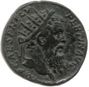 Dupondius - Pertinax VOT DECEN TR P COS II S C obverse image