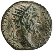 Dupondius - Septimius Severus SAECVLI FELICITAS S C; Felicitas obverse image