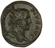 Dupondius - Caracalla PONTIF TR P XIII COS III S C; Victory obverse image