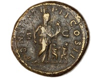 Dupondius - Geta PONTIF TR P II COS II S C, Rome, 210 reverse image