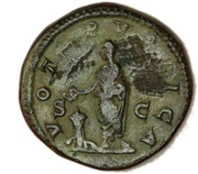 Dupondius - Geta VOTA PVBLICA S C, Rome, 210-212 reverse image