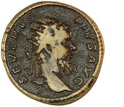 Dupondius - Septimius Severus VICT BRIT P M TR P XIX COS III P P S C; Victory obverse image