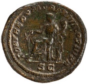 Dupondius - Caracalla FORT RED P M TR P XIIII COS III P P S C; Fortuna, Rome, 211 reverse image