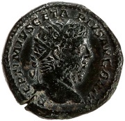 Dupondius - Geta FORT RED TR P III COS II P P S C; Fortuna obverse image
