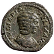 Dupondius - Julia Domna SAECVLI FELICITAS S C; Felicitas obverse image