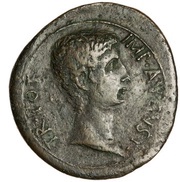 Sestertius - Augustus OB CIVIS SERVATOS obverse image