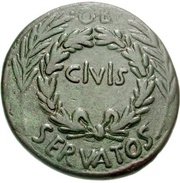 Sestertius C ASINIVS C F GALLVS IIIVIR A A A F FS C obverse image