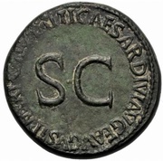 Sestertius TI CAESAR DIVI AVG F AVGVST P M TR POT XXIIII, Rome, 22-23 reverse image