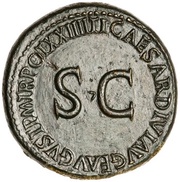 Sestertius TI CAESAR DIVI AVG F AVGVST PM TR POT XXIIII, Rome, 22-23 reverse image