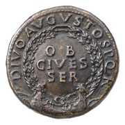 Sestertius TI CAESAR DIVI AVG F AVGVST P M TR POT XXXVI obverse image