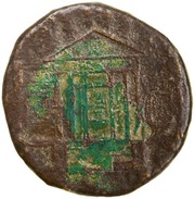 Sestertius TI CAESAR DIVI AVG F AVGVST P M TR POT XXXVII; Concordia, Hercules, Juno, Jupiter, Mercurius, and Minerva obverse image