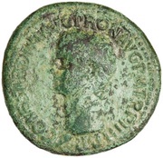 Sestertius - Caligula S P Q R P P OB CIVES SERVATOS obverse image