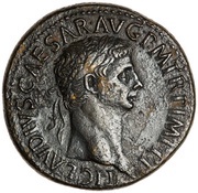 Sestertius - Claudius NERO CLAVDIVS DRVSVS GERMAN IMP obverse image