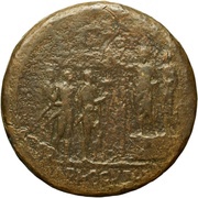 Sestertius - Nero ADLOCVT COH, Rome, 62-68 reverse image