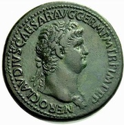 Sestertius - Nero ANNONA AVGVSTI CERES; Ceres and Annona obverse image