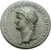 Sestertius - Nero ANNONA AVGVSTI CERES; Ceres and Annona obverse image