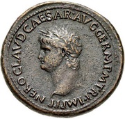 Sestertius - Nero CONG II DAT POP R; Minerva and Liberalitas obverse image