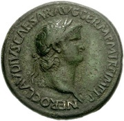 Sestertius - Nero DECVRSIO obverse image