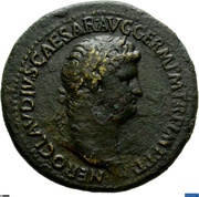 Sestertius - Nero DECVRSIO obverse image