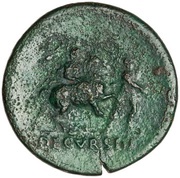 Sestertius - Nero DECVRSIO, Rome, 62-68 reverse image
